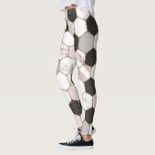 Leggings Motif Hexagon de marbre géométrique moderne (Gauche)