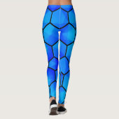 Leggings Motif Hexagonal géométrique sans fil (Dos)