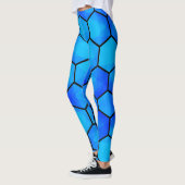 Leggings Motif Hexagonal géométrique sans fil (Gauche)