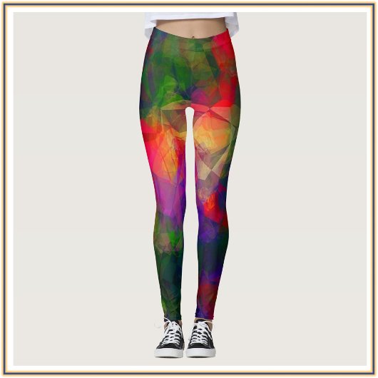 Leggings Motif hippie psychédélique