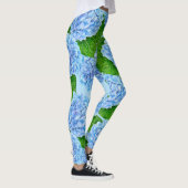 Leggings Motif hydrangée bleu (Droite)