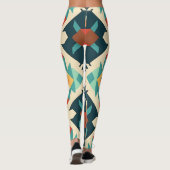 Leggings Motif Ikat Diamond Retro (Dos)