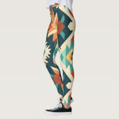 Leggings Motif Ikat Diamond Retro (Gauche)