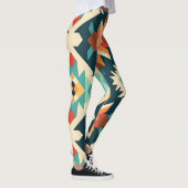 Leggings Motif Ikat Diamond Retro (Droite)
