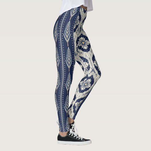 Leggings Motif Ikat Floral Paisley (Droite)