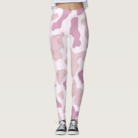 Leggings Motif Impression Vache (Devant)