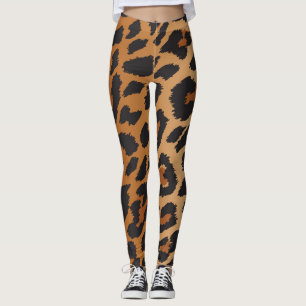 Leggings Motif imprimé animalier sauvage taches de léopard 