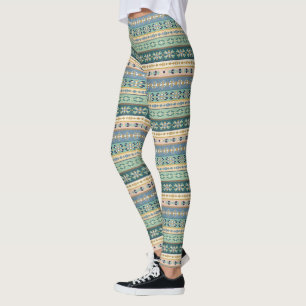 Leggings Motif indien extérieur d'étape de Geo