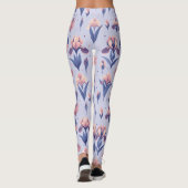 Leggings Motif Iris Flower (Dos)