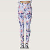 Leggings Motif Iris Flower (Devant)