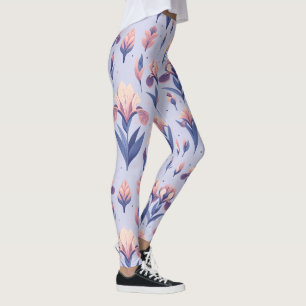 Leggings Motif Iris Flower