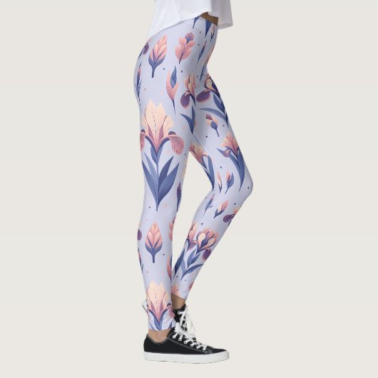 Leggings Motif Iris Flower (Droite)