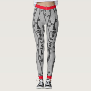 LEGGINGS MOTIF JAPONAIS DE BOIS IMPRIMÉ