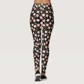 Leggings Motif japonais de fleurs de cerisier (Dos)