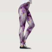 Leggings Motif japonais Iris violet (Droite)
