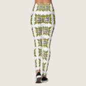 Leggings Motif jaune (Dos)