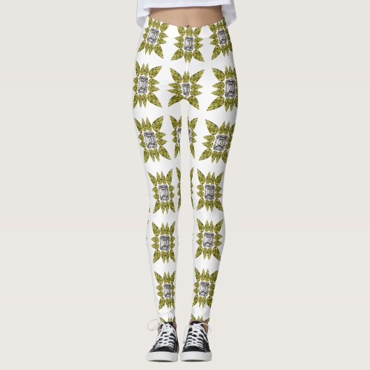 Leggings Motif jaune (Devant)