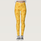 Leggings Motif jaune de fromage (Devant)