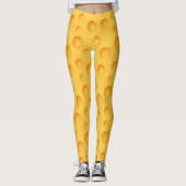 Leggings Motif jaune de fromage (Devant)