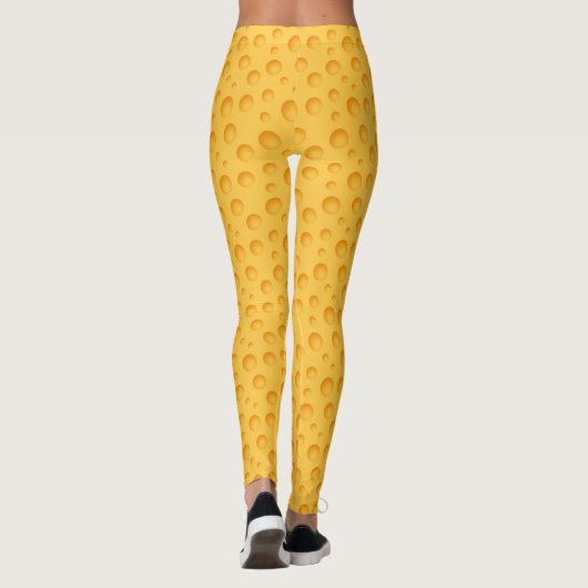 Leggings Motif jaune de fromage (Dos)