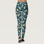 Leggings Motif jaune et bleu - Koi Fish (Dos)