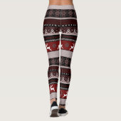 Leggings Motif juste Brown d'île (Dos)