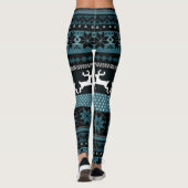 Leggings Motif juste turquoise d'île (Dos)