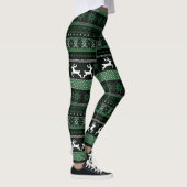 Leggings Motif juste vert d'île (Droite)