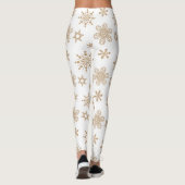 Leggings Motif Kraft Paper Snowflakes ID589 (Dos)