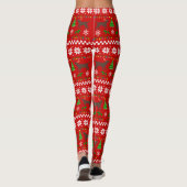 Leggings Motif laid de Noël d'andouillers de Labrador de (Dos)
