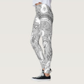 Leggings motif lama 4 (Gauche)