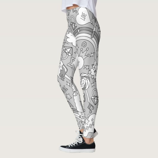 Leggings motif lama 4 (Gauche)