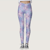 Leggings Motif Lavender géométrique Star Maze (Devant)