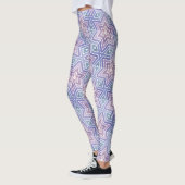Leggings Motif Lavender géométrique Star Maze (Gauche)