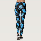 Leggings Motif LBlue Black BG (Dos)