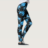 Leggings Motif LBlue Black BG (Droite)