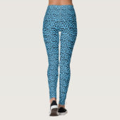 Leggings Motif léopard bleu et noir (Dos)