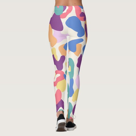 Leggings Motif léopard coloré (Dos)