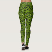 Leggings Motif Leopard de la Parties scintillant verte (Dos)