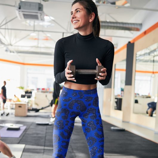 Leggings Motif Léopard Moderne