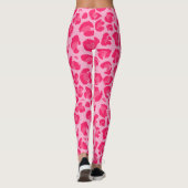 Leggings Motif Leopard moderne rose chaud (Dos)