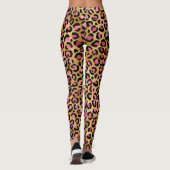 Leggings Motif Léopard Or Rose (Dos)