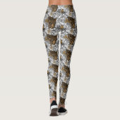Leggings Motif Leopard & Peonies (Dos)