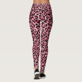 Leggings Motif Léopard Rose (Dos)