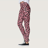 Leggings Motif Léopard Rose (Gauche)