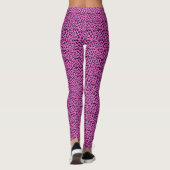 Leggings Motif léopard rose et noir (Dos)
