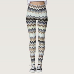 Leggings Motif ligne vague