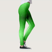 Leggings Motif lumineux à maillage géométrique dégradé vert (Droite)