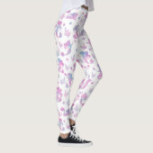 Leggings Motif magique de la sirène en blanc (Droite)