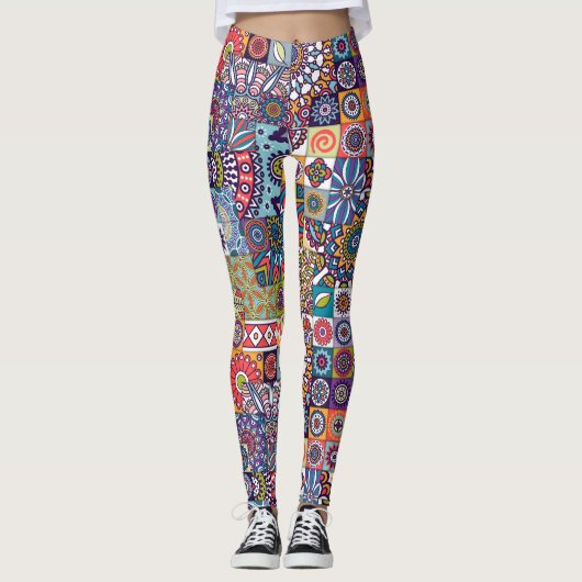 Leggings Motif Mandala (Devant)